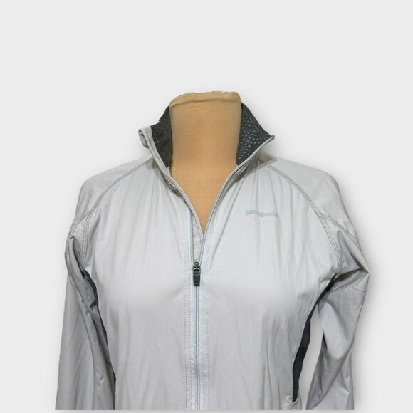 Patagonia Windshield Jacket XS Gray Women EUC Stretch Lightweight Hike Outdoor - Picture 3 of 9